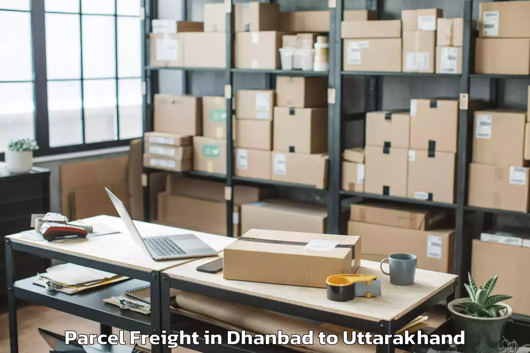 Hassle-Free Dhanbad to Naini Tal Parcel Freight